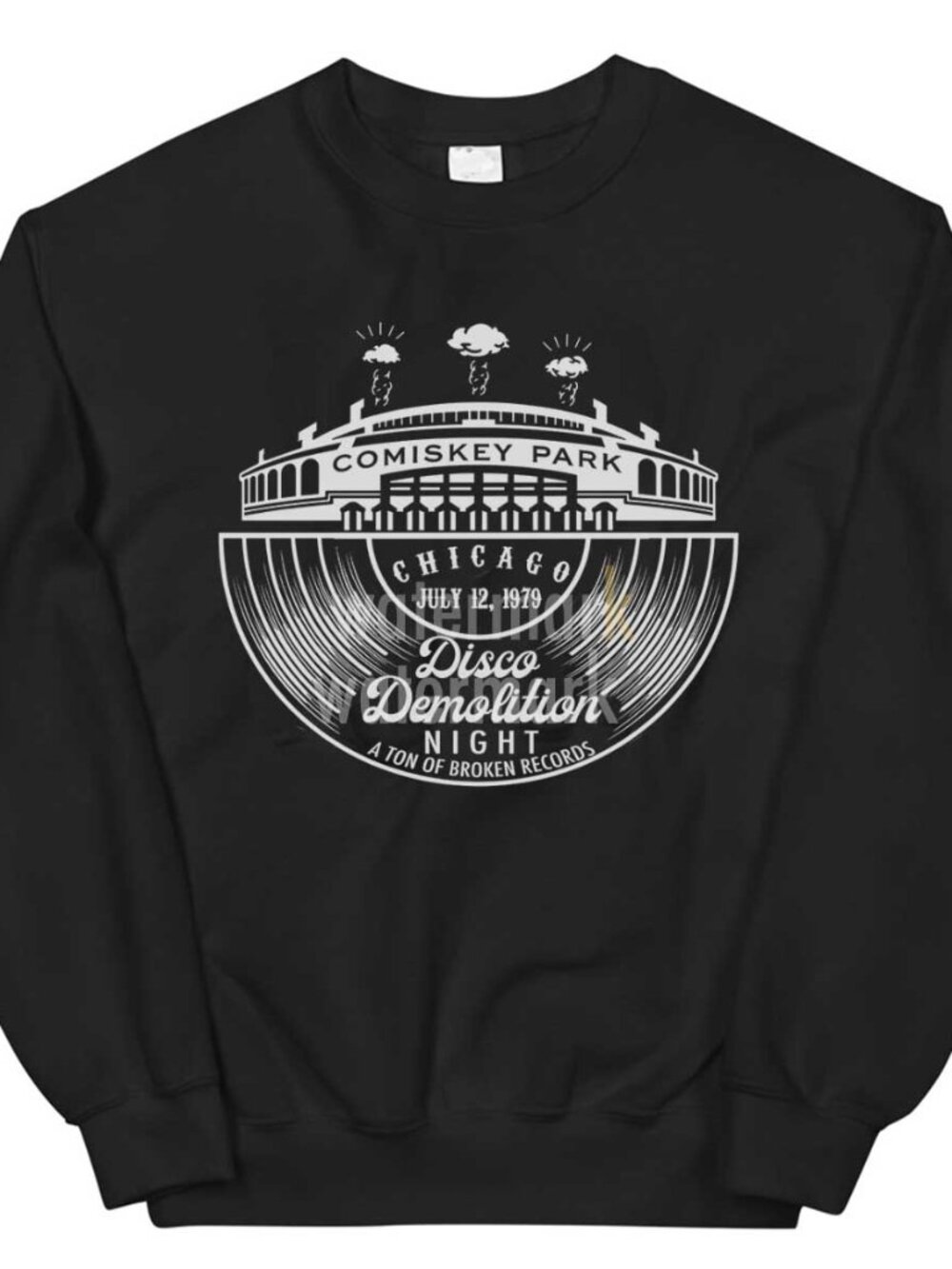 Disco Demolition Night Chicago Comiskey Park Sweatshirt crewneck
